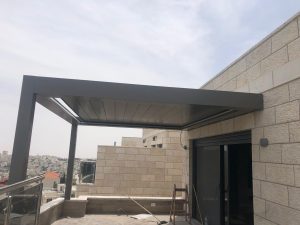 פרגולה חשמלית בירושלים פרגולה חשמלית נאספת